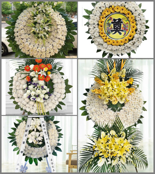 山东青岛莱西市望城街道西吕家埠村花圈速递