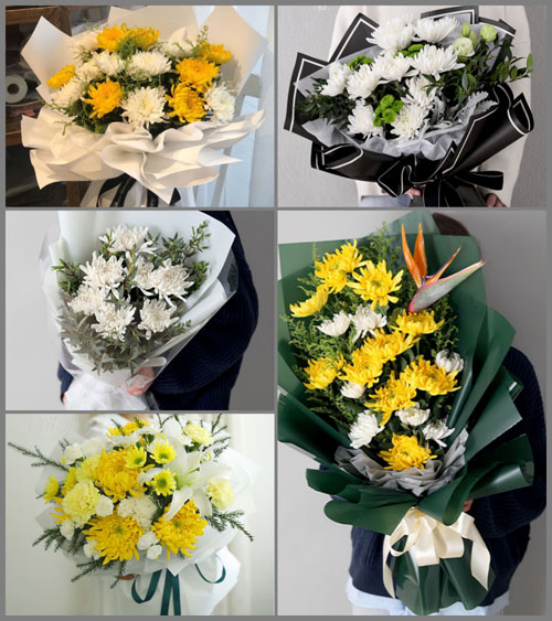 山东青岛莱西市望城街道西吕家埠村白事花束代送